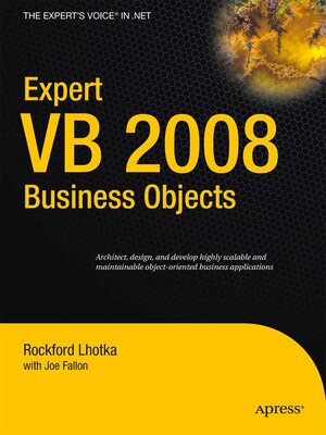 cover image of Expert VB 2008 Business Objects
